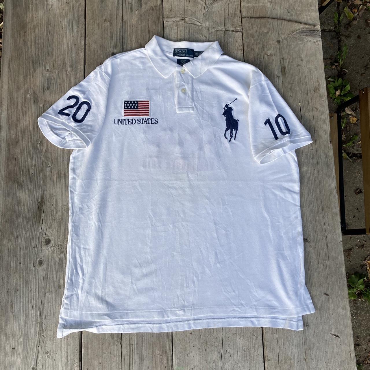 Polo Ralph Lauren Shirt Mens USA Collar Short Sleeve size L
