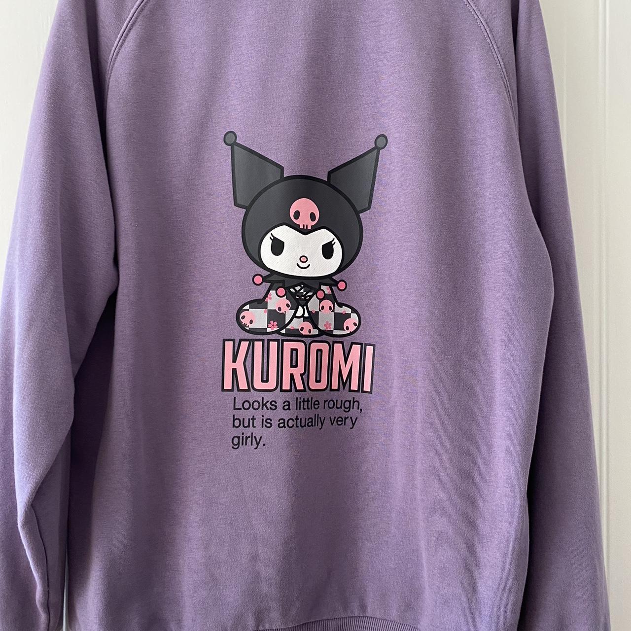 Official Sanrio Kuromi hoodie. Size L but fits... - Depop