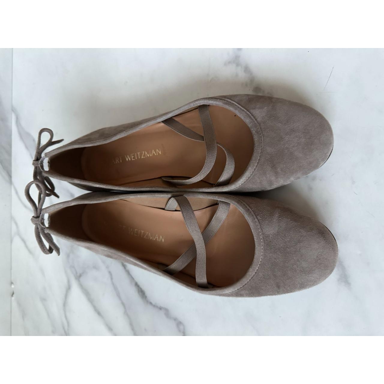 Stuart weitzman suede 2025 ballet flats