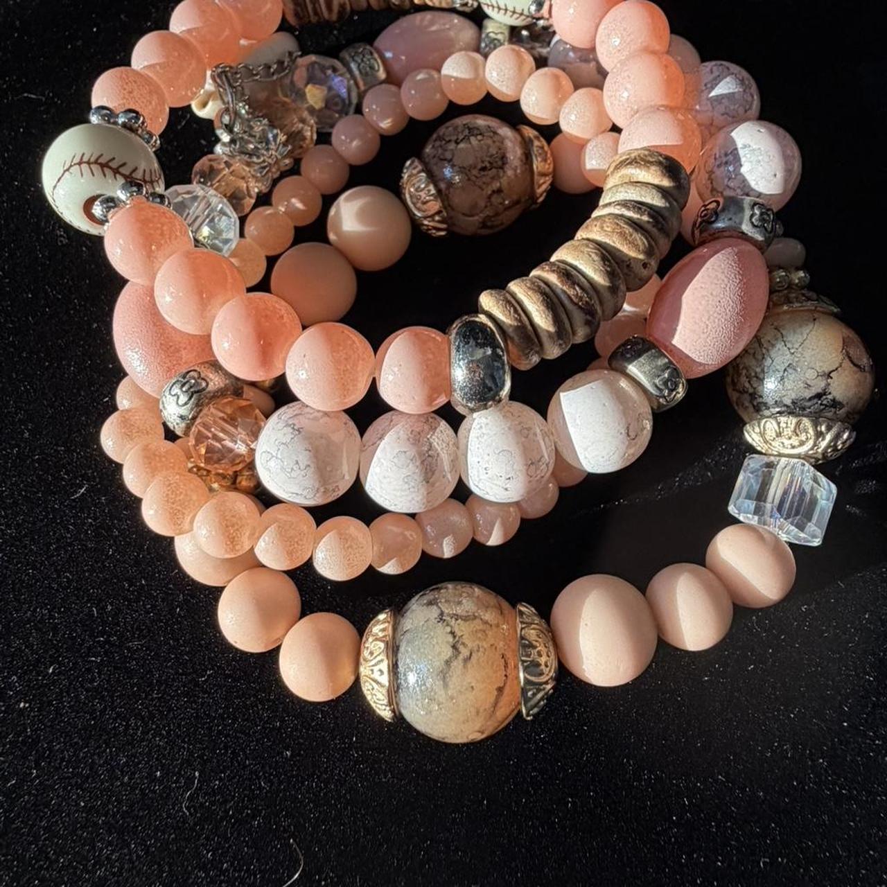 Women's Bracelet - Pink/Multi – This stackable pi… - image 4