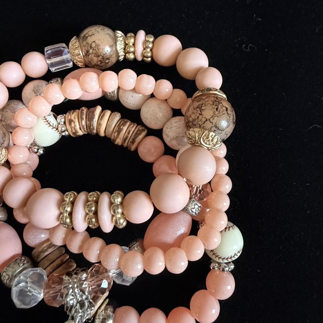 Women's Bracelet - Pink/Multi – This stackable pi… - image 3