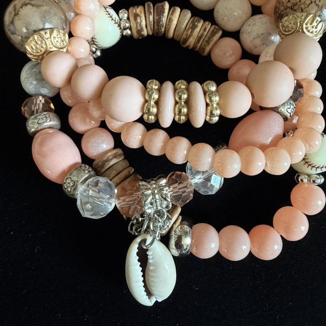 Women's Bracelet - Pink/Multi – This stackable pi… - image 2