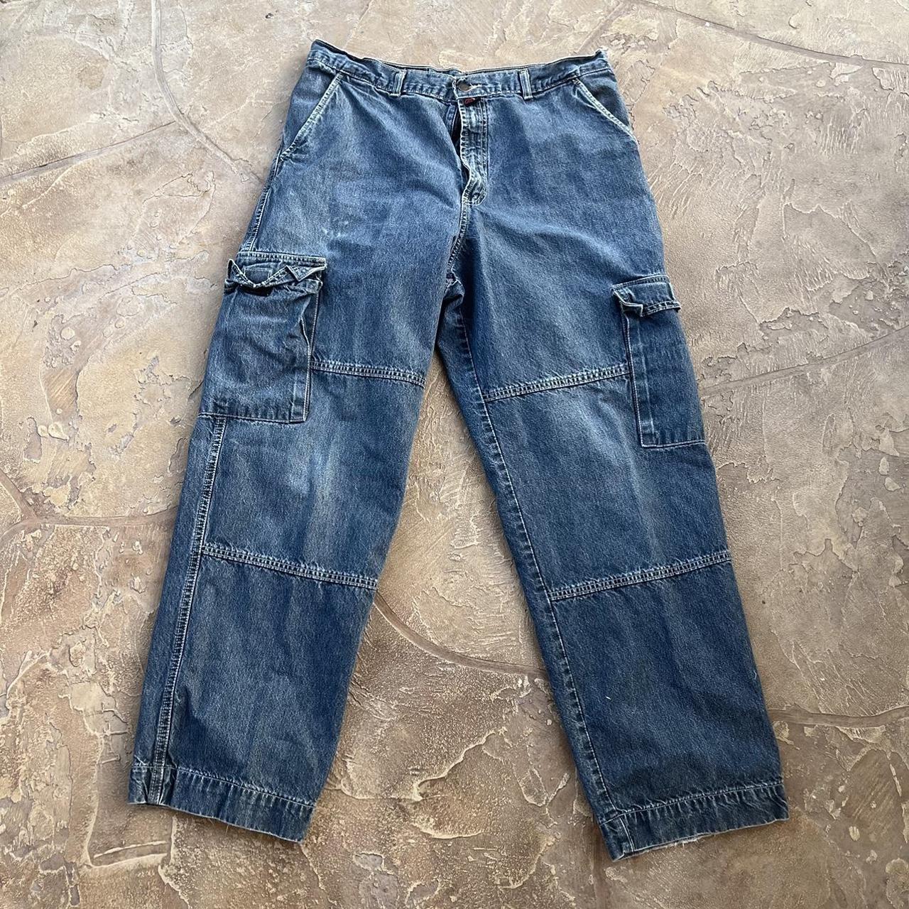 JNCO Men's Grey and Blue Jeans | Depop