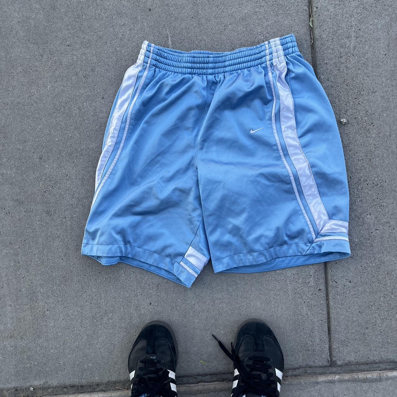 Vintage Size M baby blue Nike shorts nike Depop