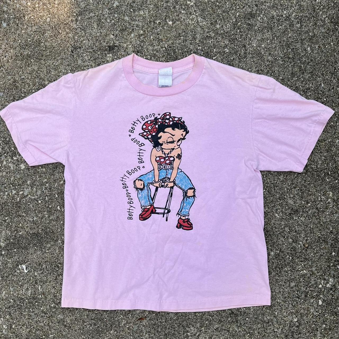 Vintage single stitch 93 Betty Boop Dolphins shirt - Depop