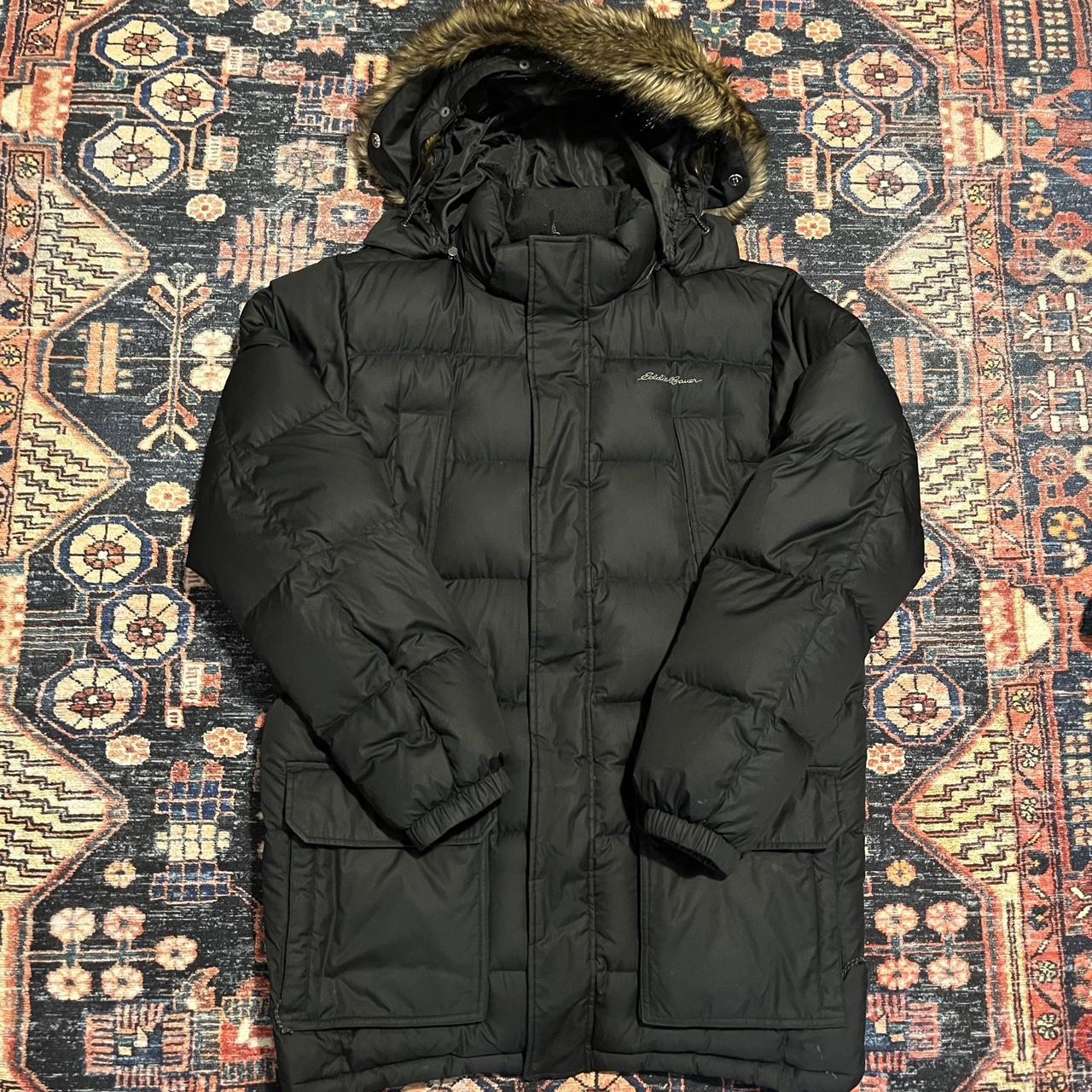 Eddie Bauer 650 down jacket with fur hood