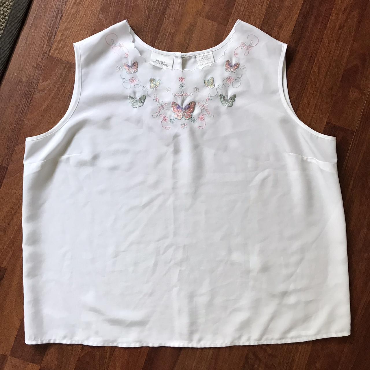 Blair Women's White and Pink Vest