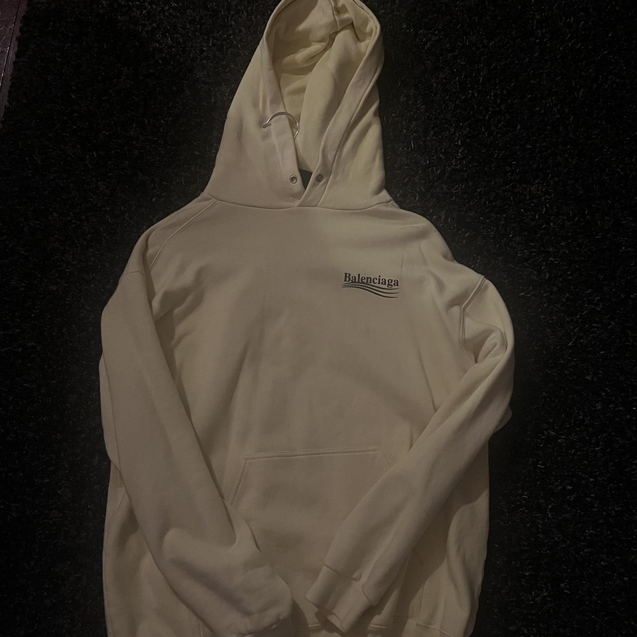 Balenciaga hot sale beige hoodie