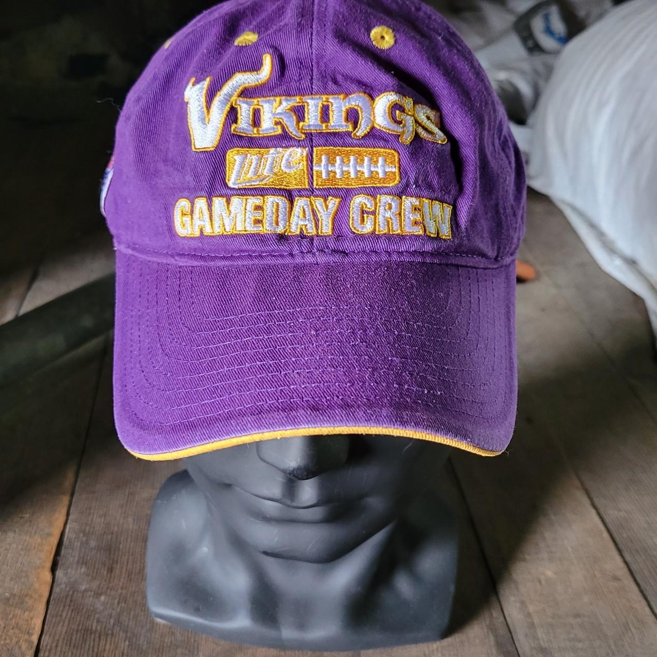Men's Purple and Yellow Hat Depop