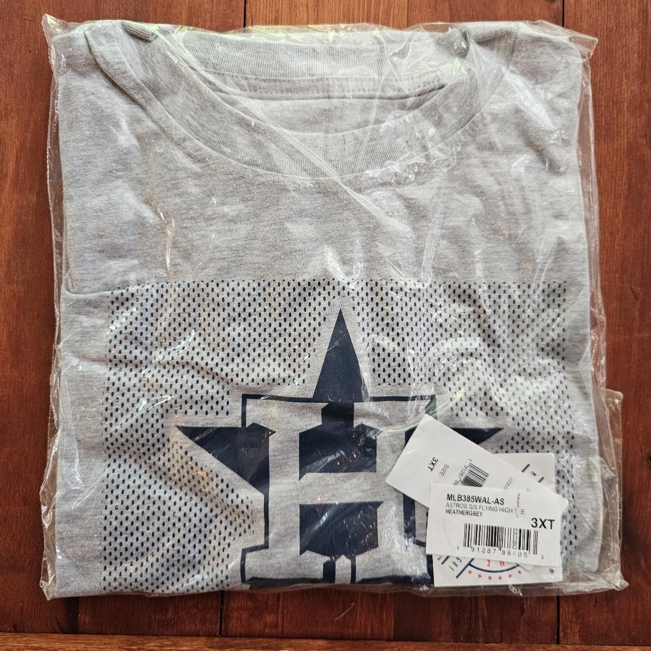 Majestic MLB Houston Astros Gray Tee Shirt Size - Depop