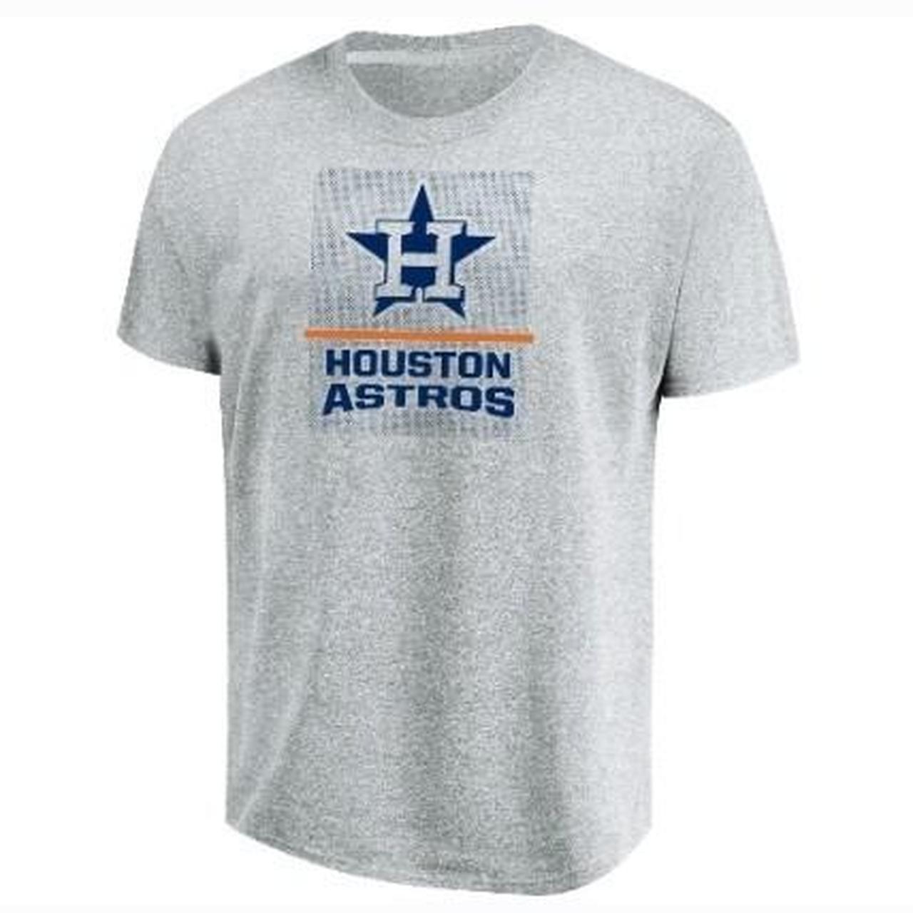 Majestic MLB Houston Astros Gray Tee Shirt Size - Depop