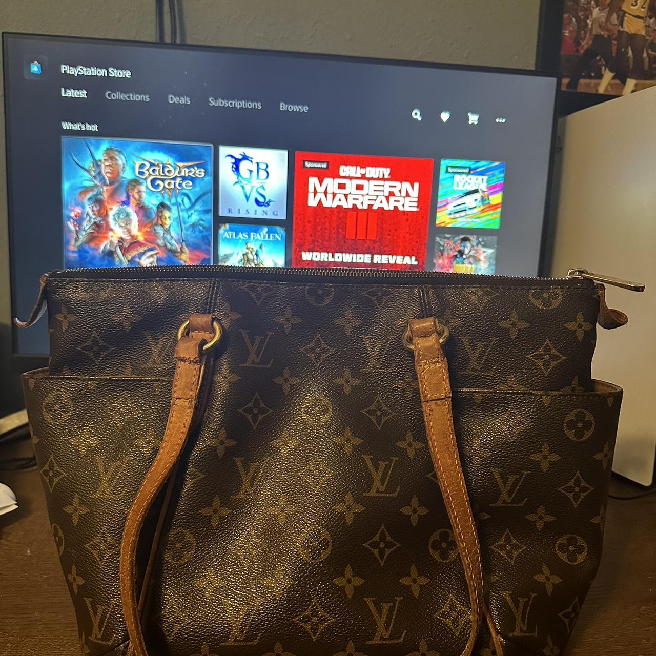 LV Denim Bag Vintage one of a kind no two are the - Depop