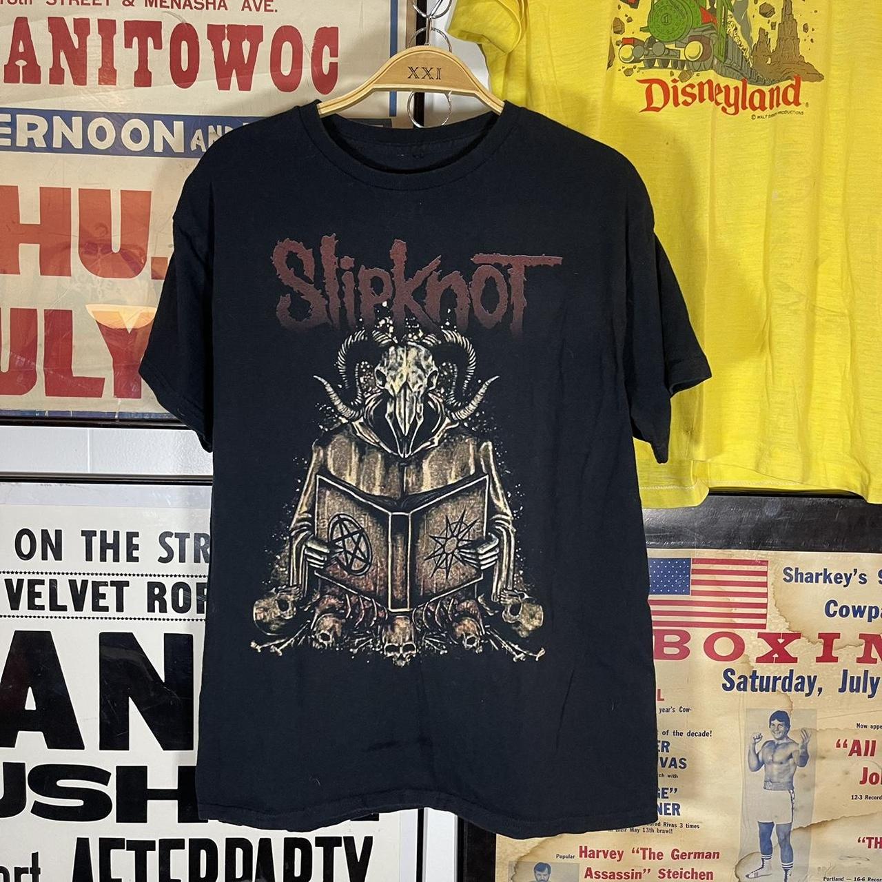 Modern Slipknot Baphomet Band T-Shirt Size:... - Depop