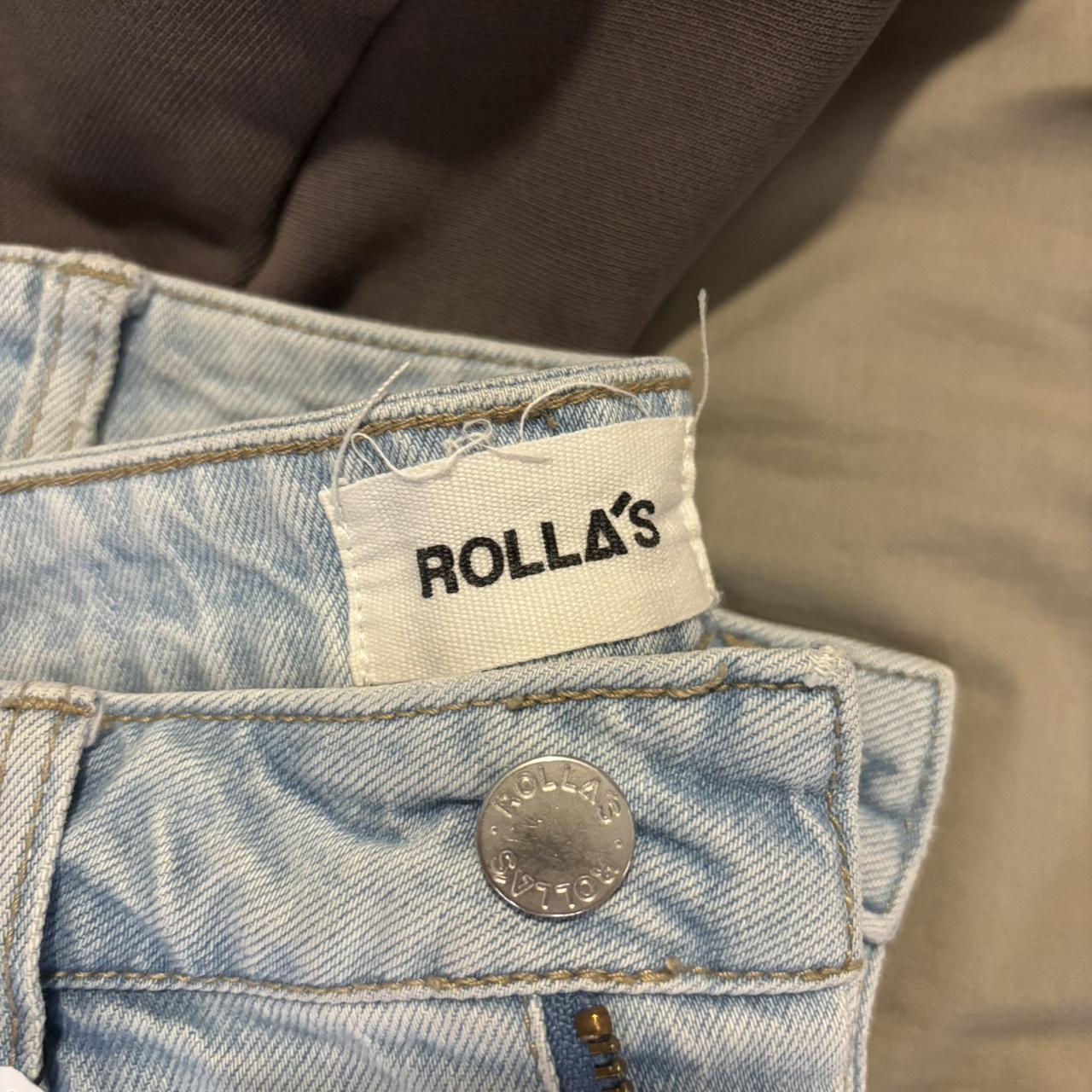 Rollas jeans size 24. Have a small, fixable hole in... Depop