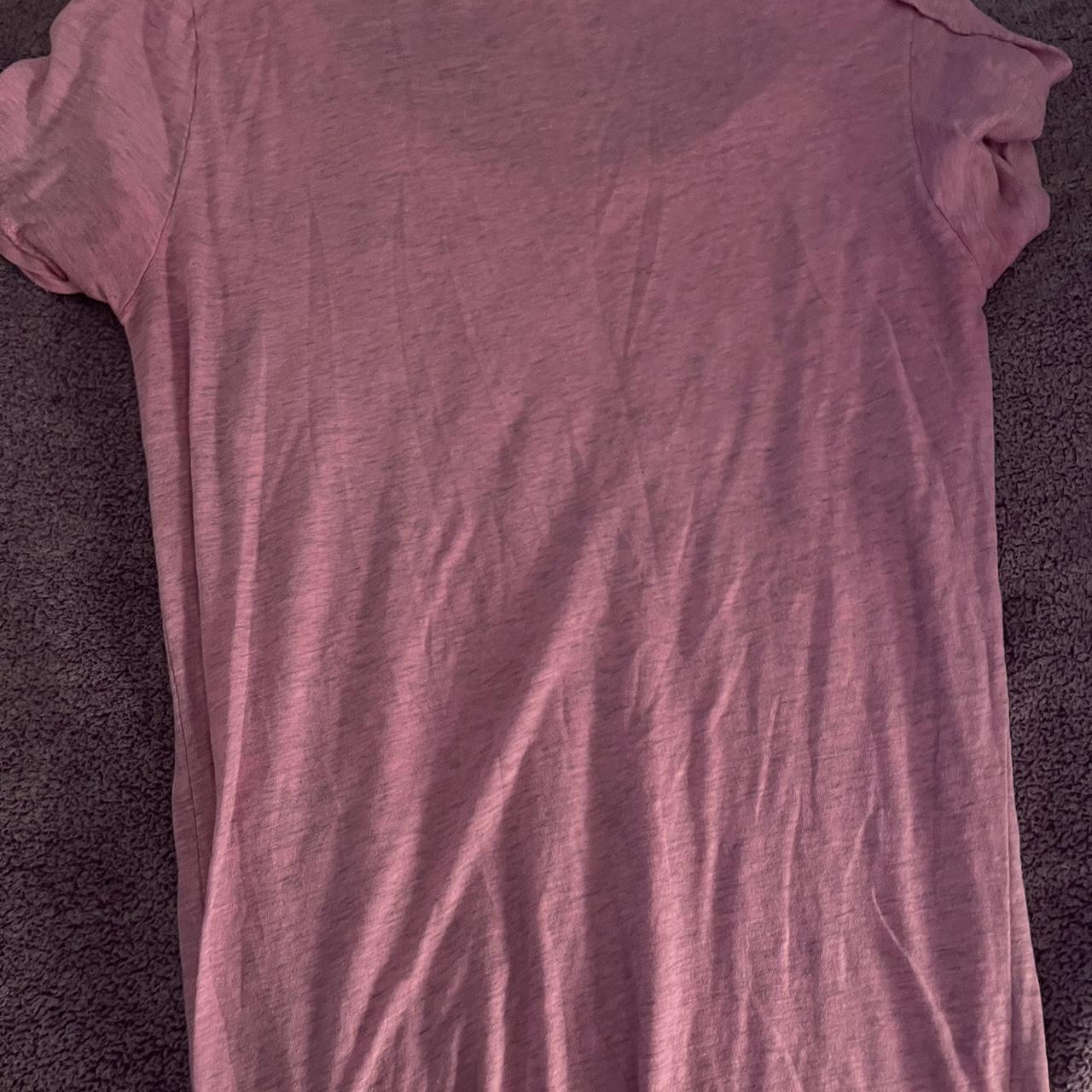 Vintage pink v-neck Detroit tigers T-shirt (2000's) - Depop