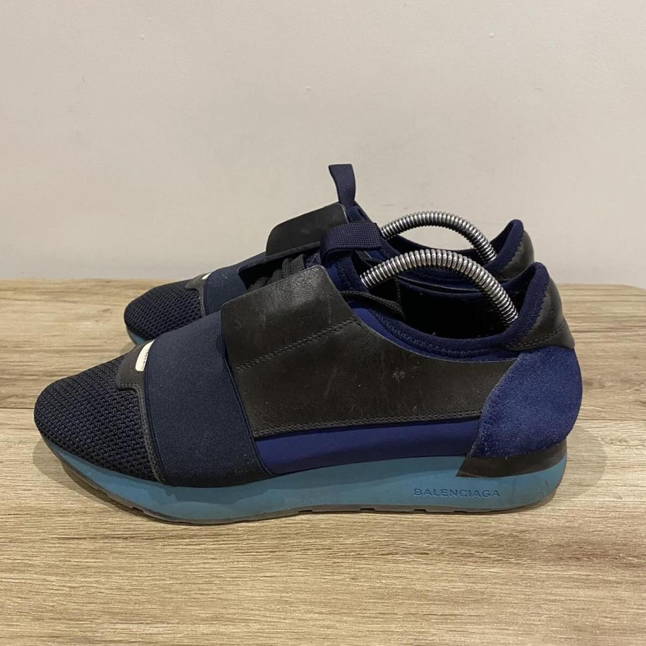 Black and blue balenciaga runners hotsell