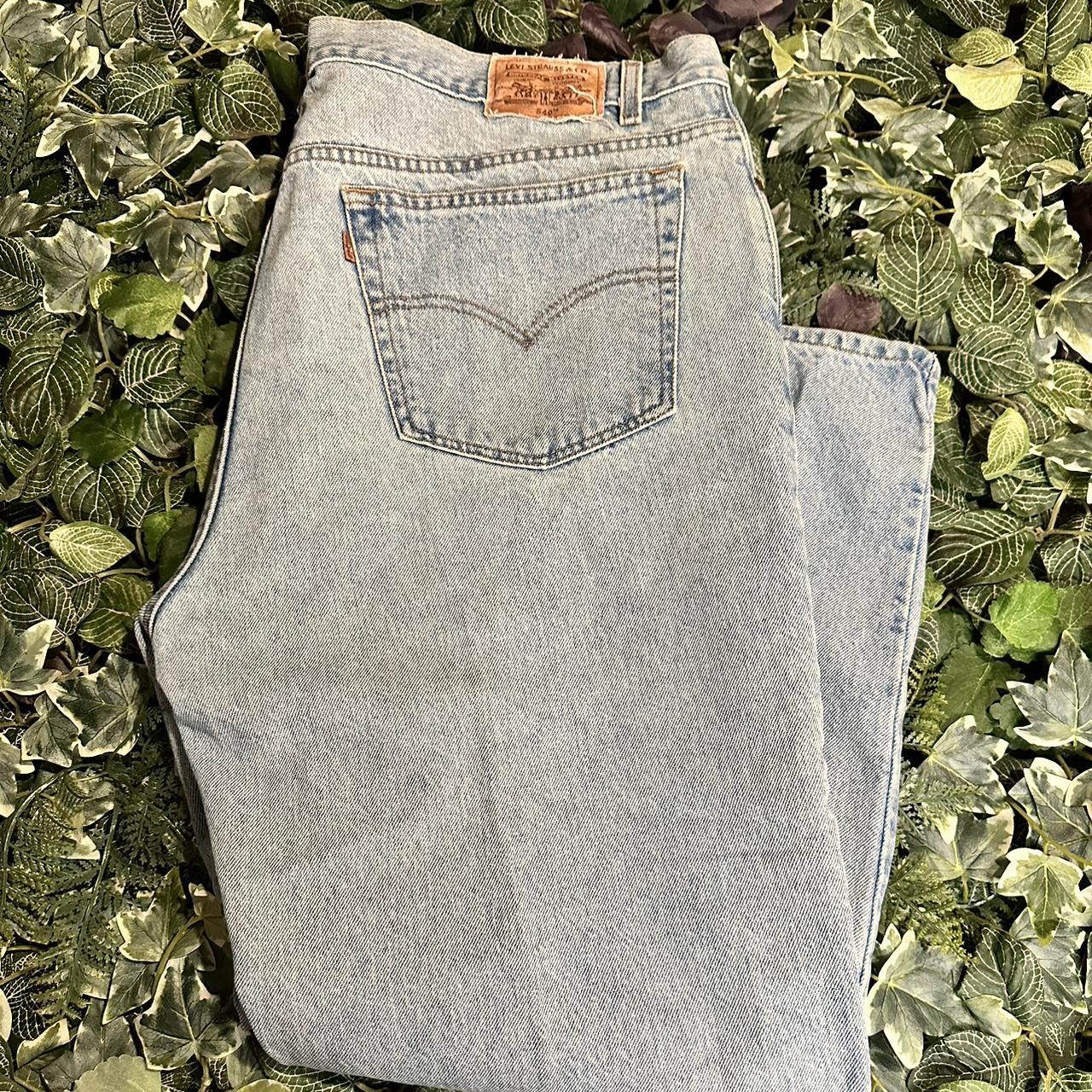 VINTAGE BROWN TAB LEVIS DENIM JEAN 44x30 Fits best Depop