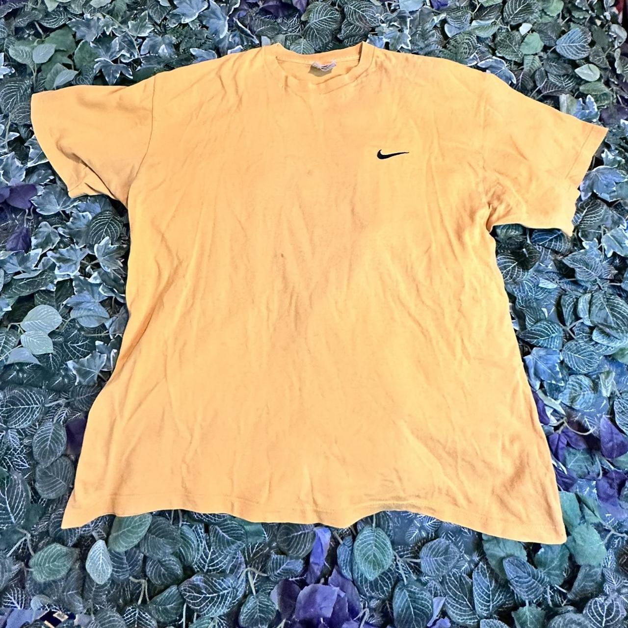 Nike Men's Yellow T-shirt | Depop