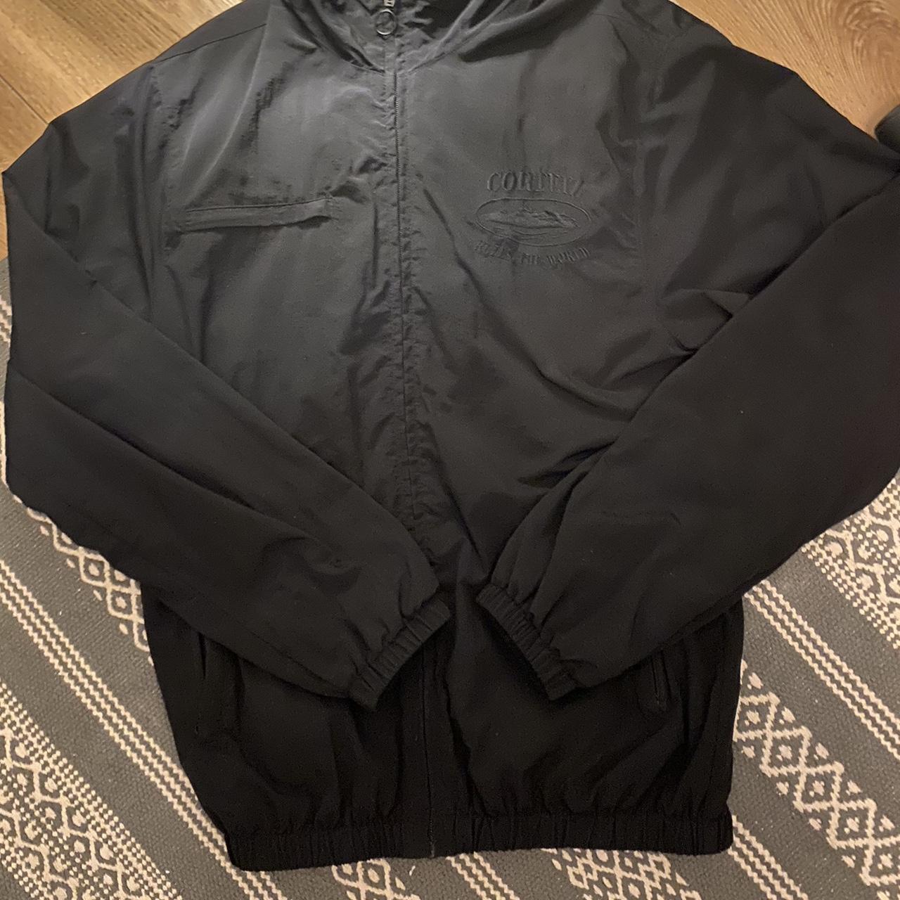 Cortiez jacket. Triple black colourway. Size small.... - Depop