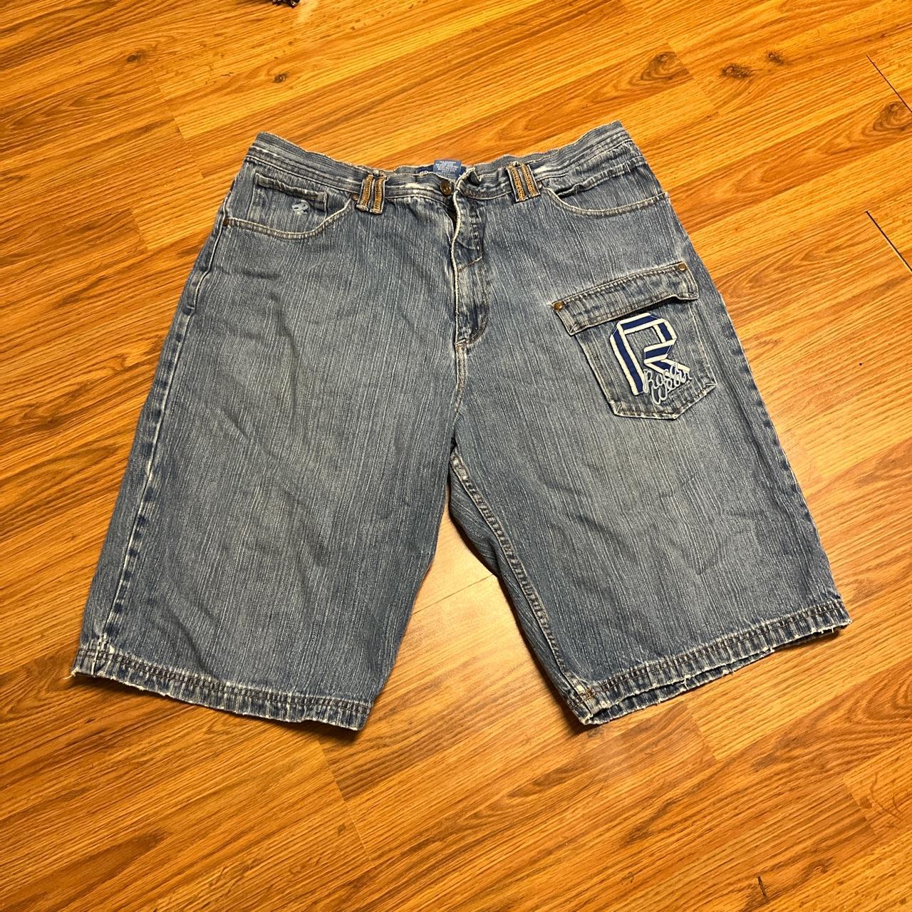 Roca Wear 2000s jorts Size 38 long baggy... - Depop