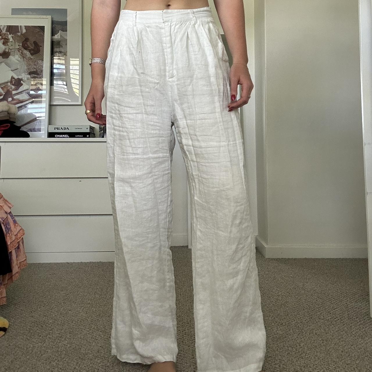 DISSH linen pants Tiny berry spray marks (Haven’t... - Depop