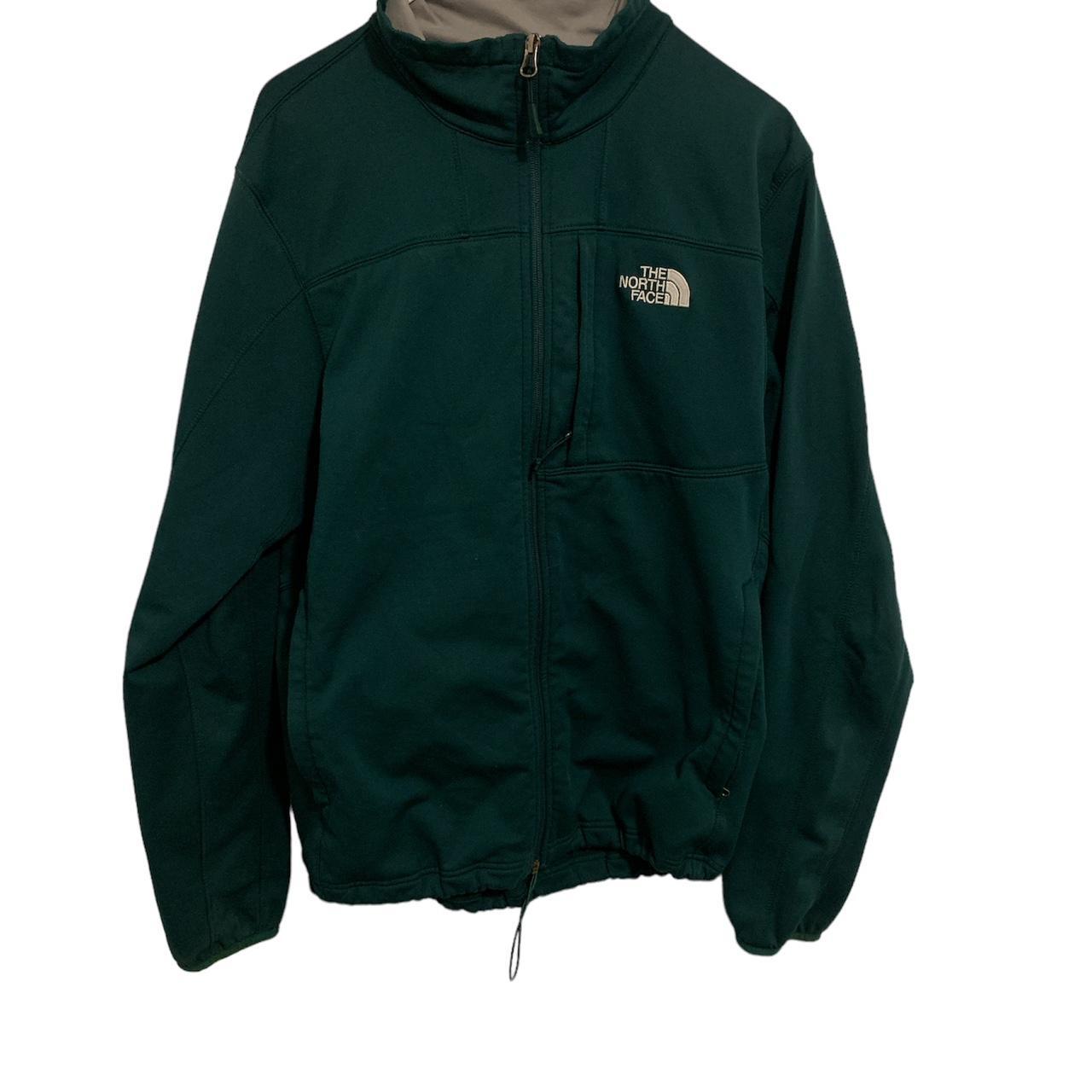 The North Face Men's Green and Khaki Jacket Depop