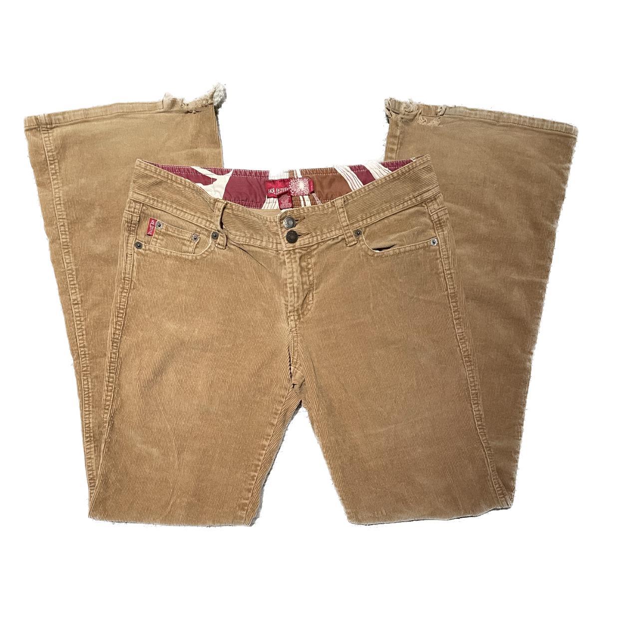 Hollister low rise light brown corduroy