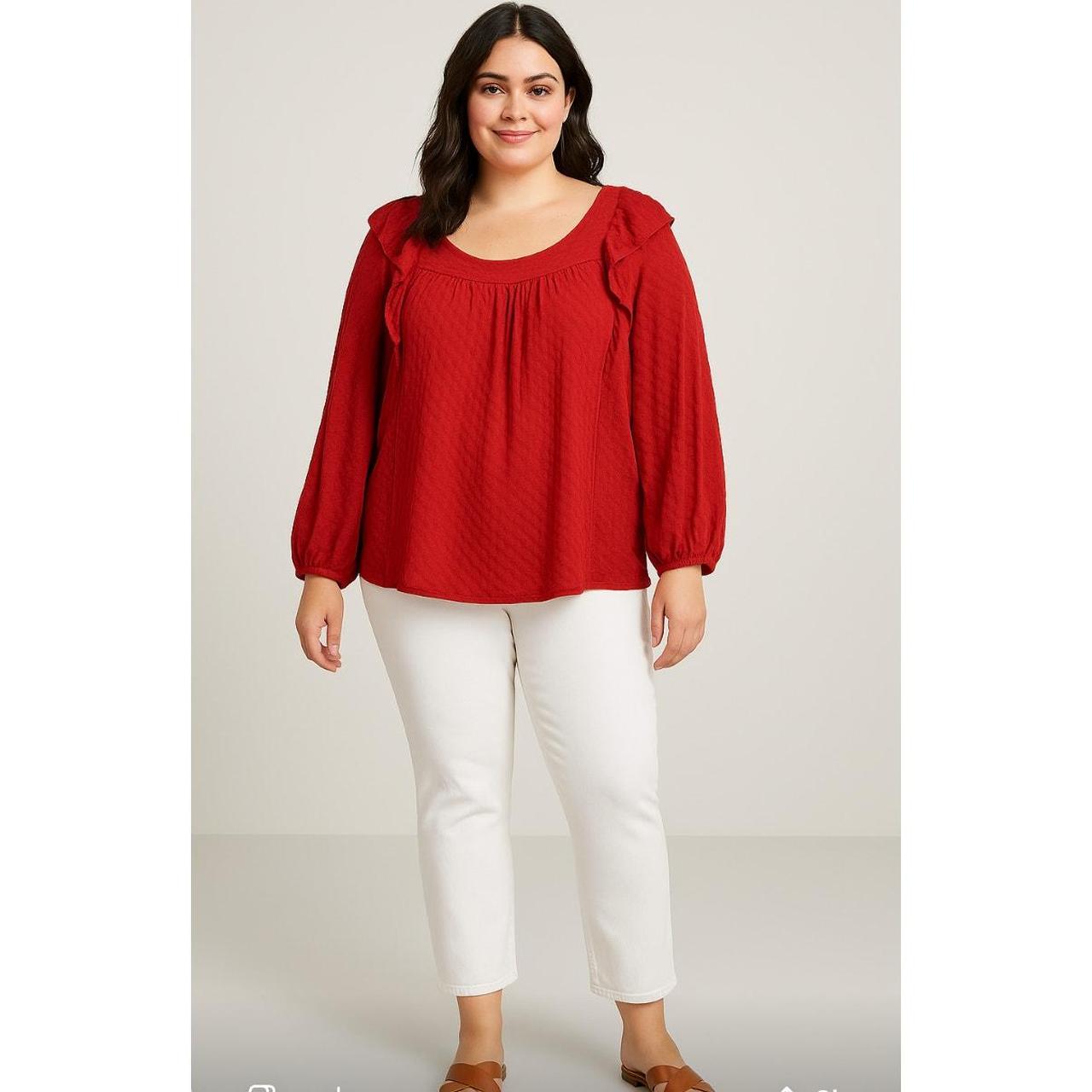 Source Unknown Women's Blouse - Red - 26 – Women’… - image 1