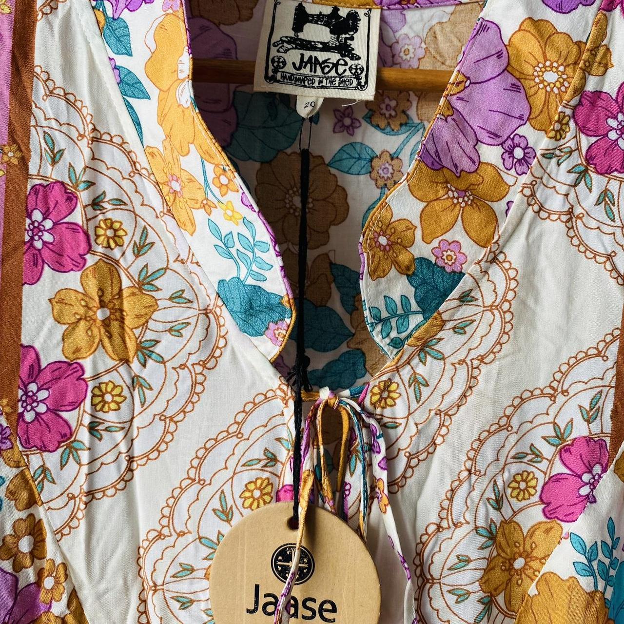 Jaase Jasmine Dress in Owens Print NWT 16 -... - Depop
