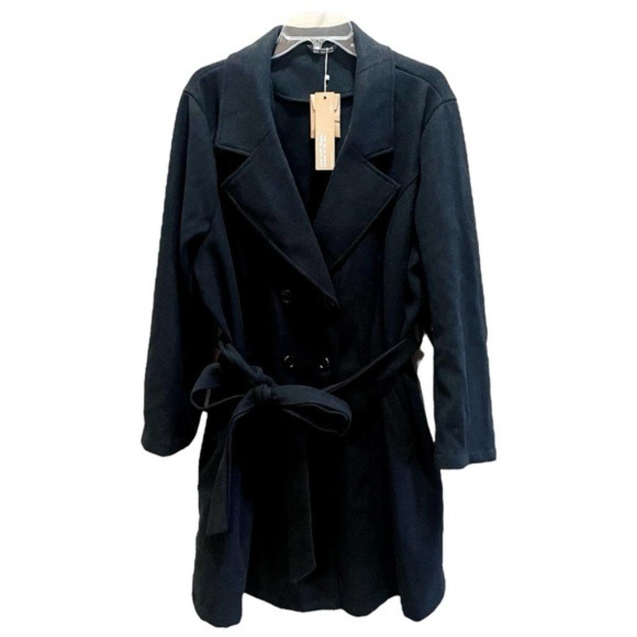 Size 22 black on sale coat