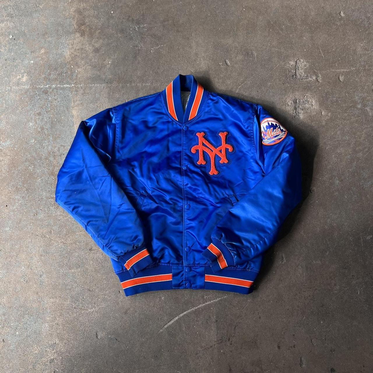 Vintage 80s Starter New York Mets MLB Baseball Blue - Depop