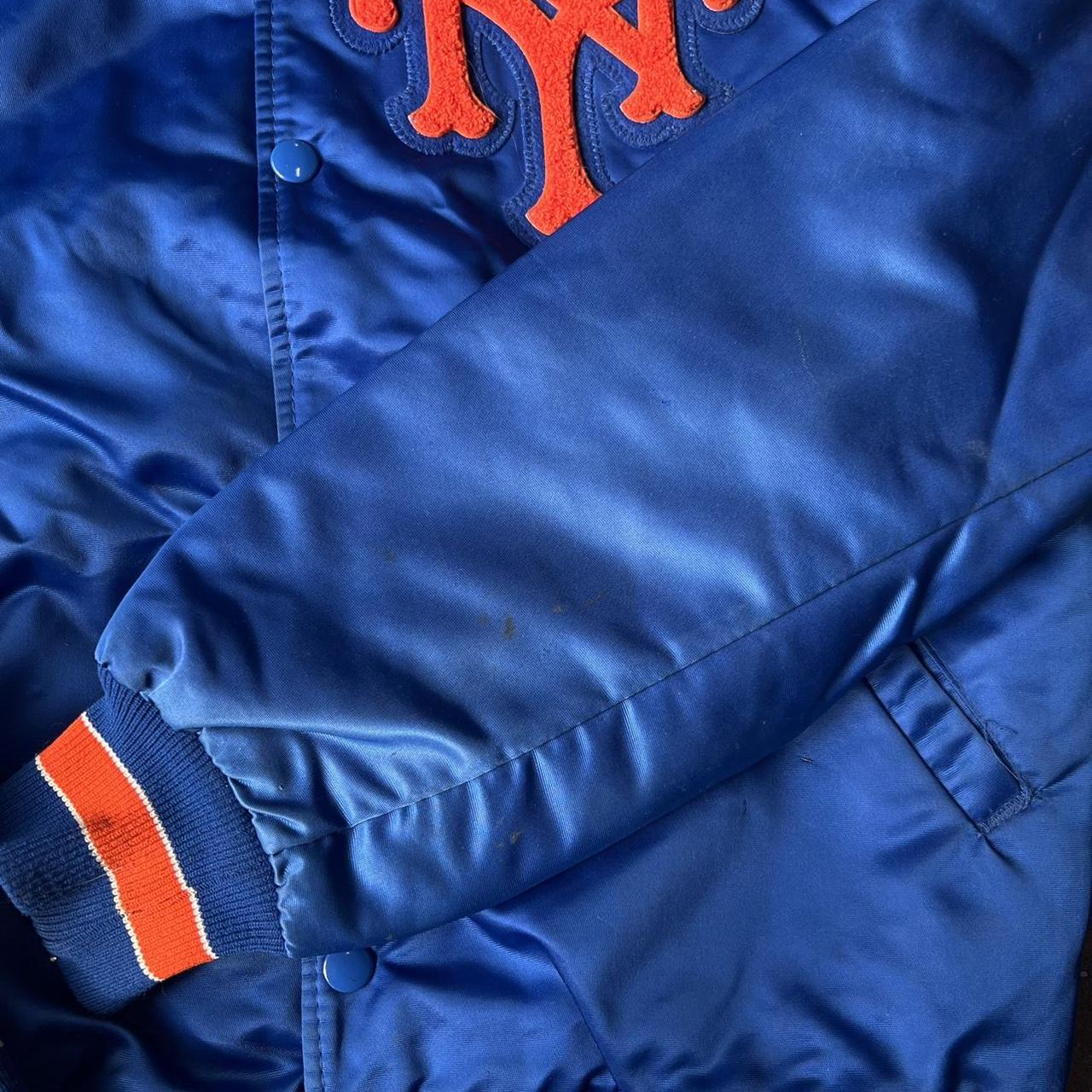 Vintage 80s Starter New York Mets MLB Baseball Blue - Depop