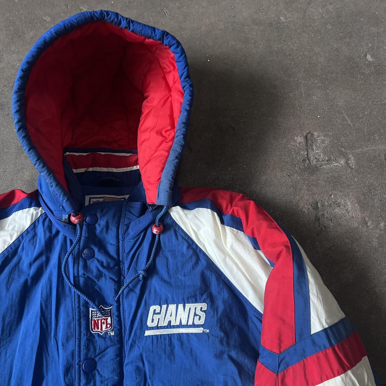 Early 90s New York Giants vintage winter jacket, one - Depop