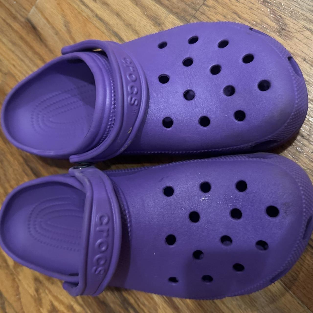 Purple Crocs Men 10 Women 12 Used #crocs - Depop