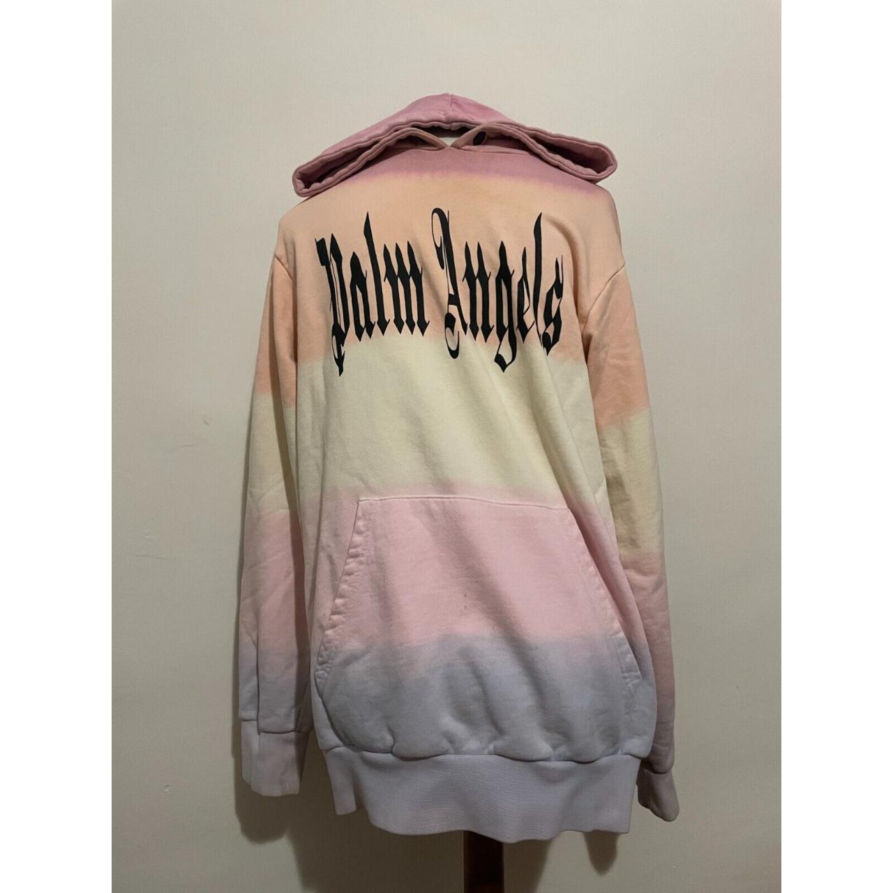 Palm Angels Multicolor Rainbow Gothic Hoodie. Depop