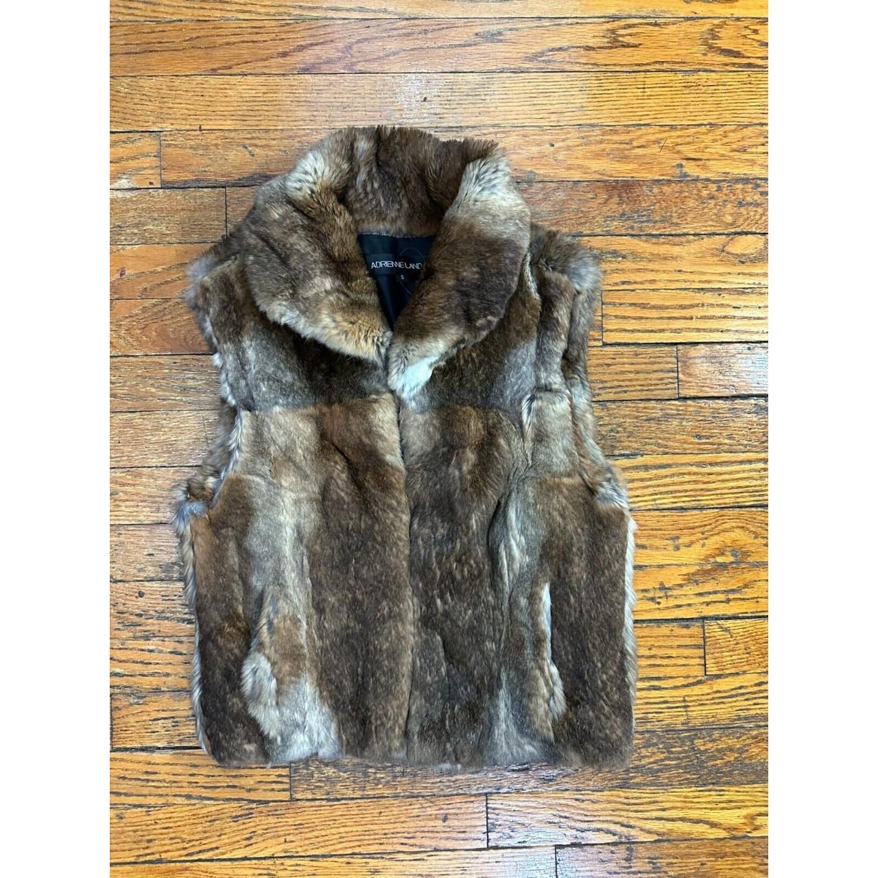 Adrienne landau rabbit fur vest hotsell