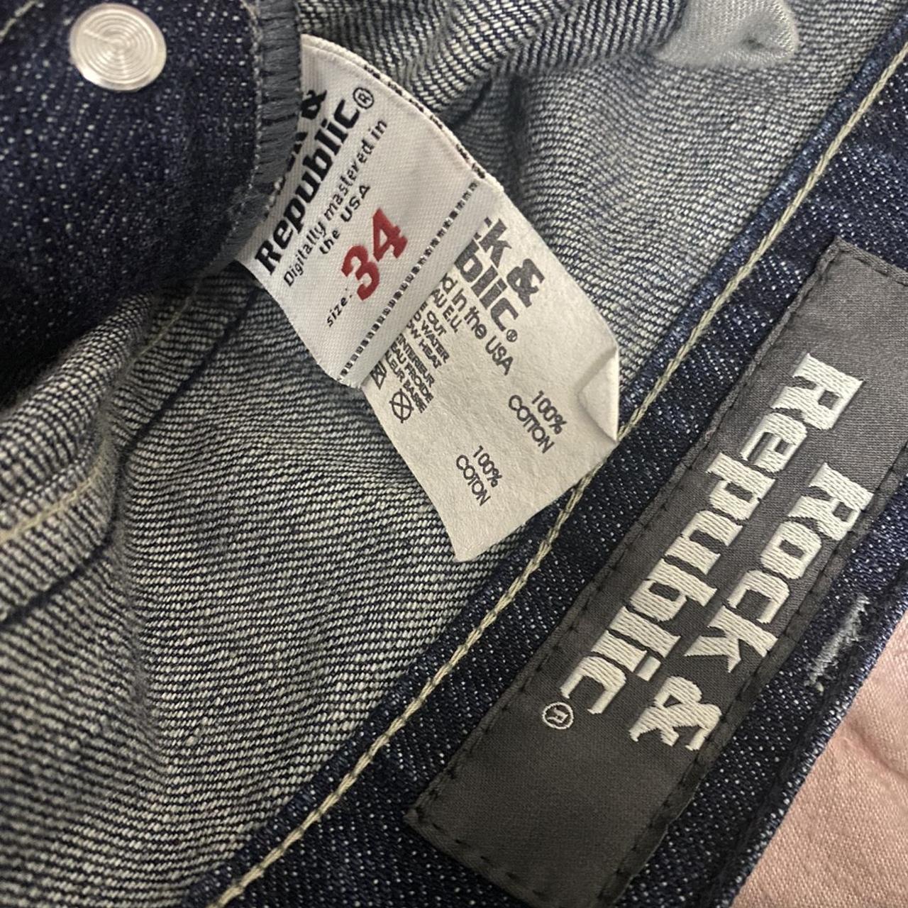 Rock and Republic Men's Blue and White Jeans (3)