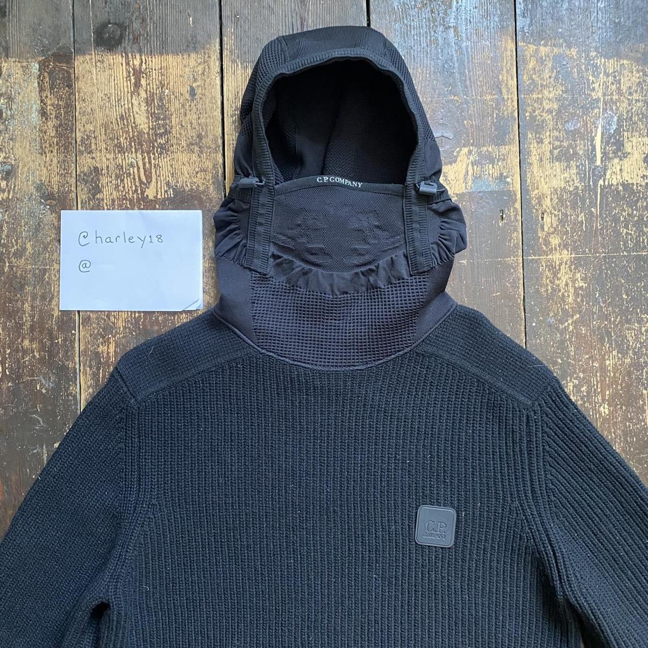 C.P. Company Pullover Lambswool Hooded Knit | Depop