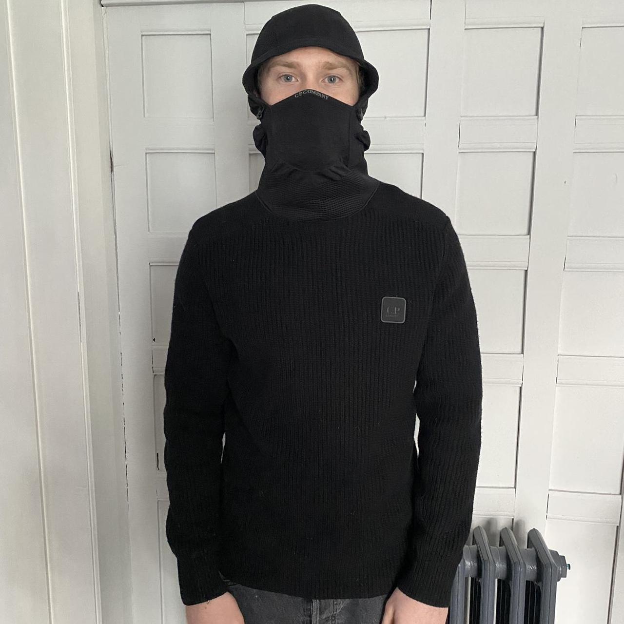 C.P. Company Pullover Lambswool Hooded Knit | Depop