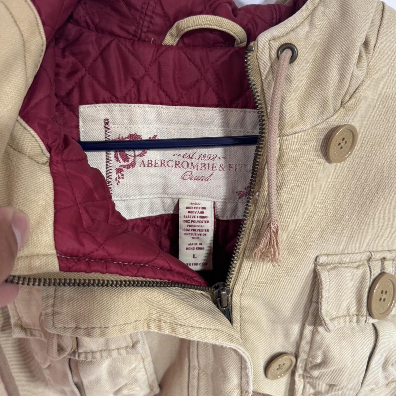 Abercrombie & Fitch Women's Bomber Jacket - Tan/K… - image 2