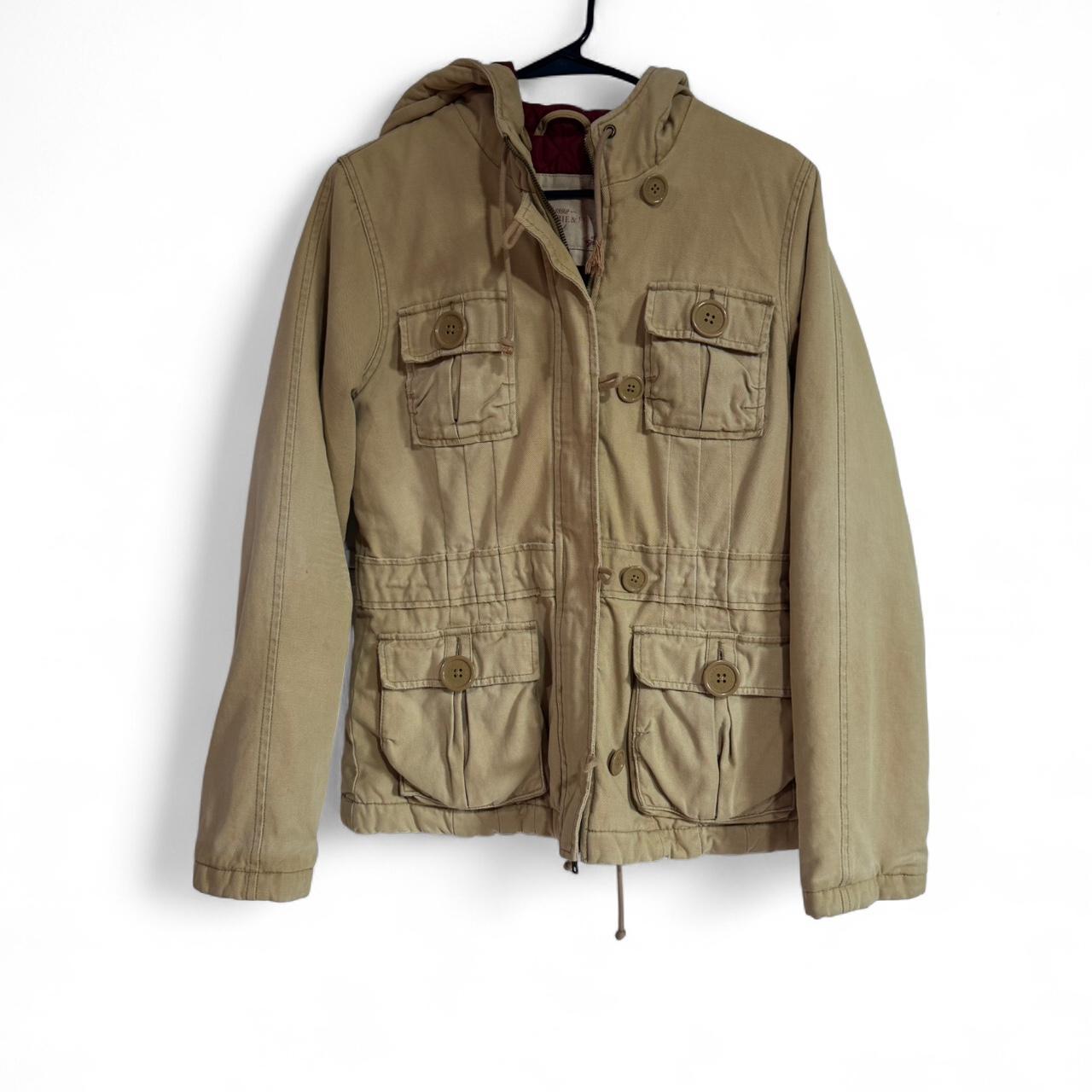 Abercrombie & Fitch Women's Bomber Jacket - Tan/K… - image 1