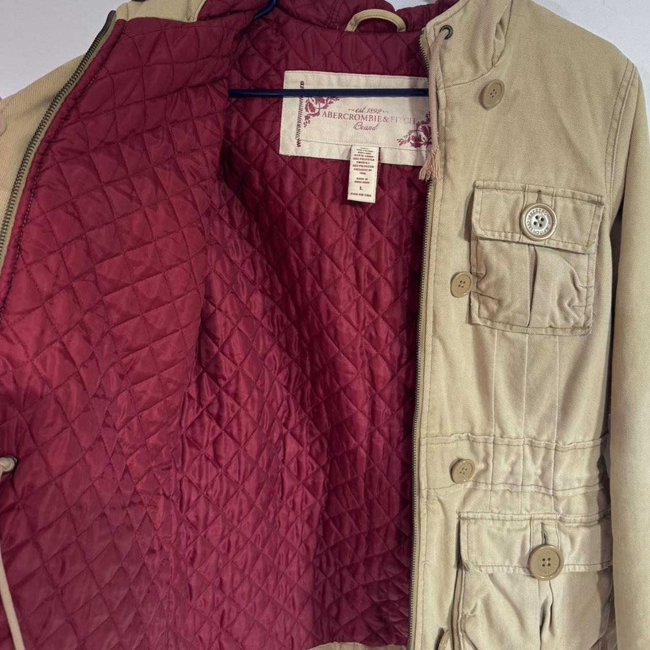 Abercrombie & Fitch Women's Bomber Jacket - Tan/K… - image 4