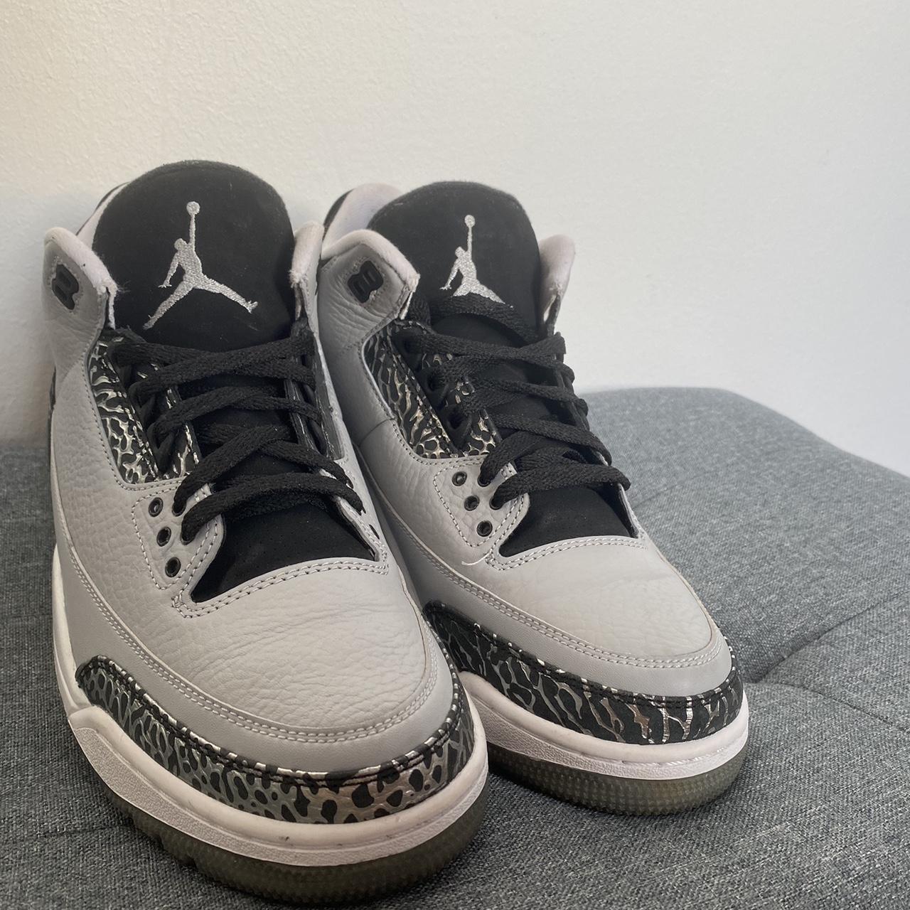 jordan retro 3 wolf grey for sale