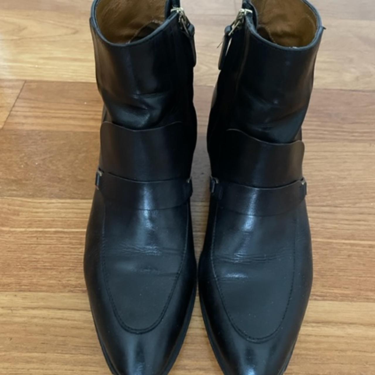 black Whistles ankle boots with small buckle. Depop