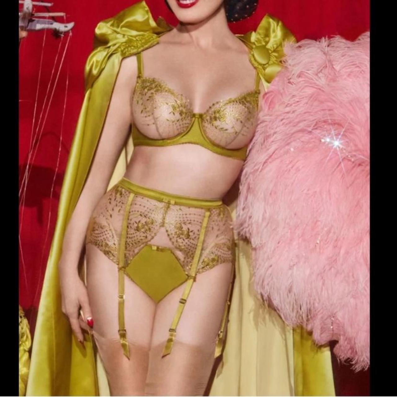 Dita von teese Chartreuse 3 piece