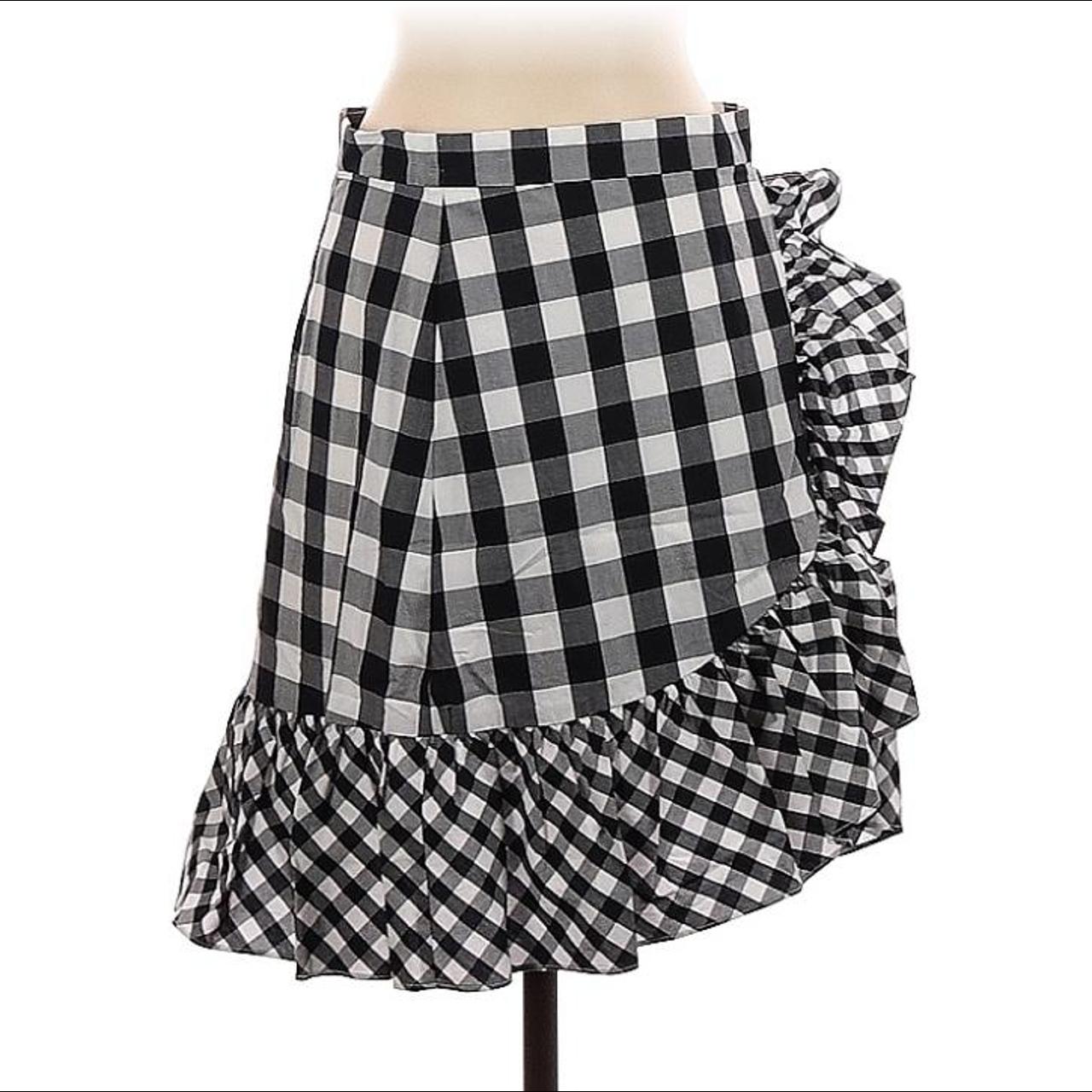 J.Crew Women's Black and White Skirt | Depop