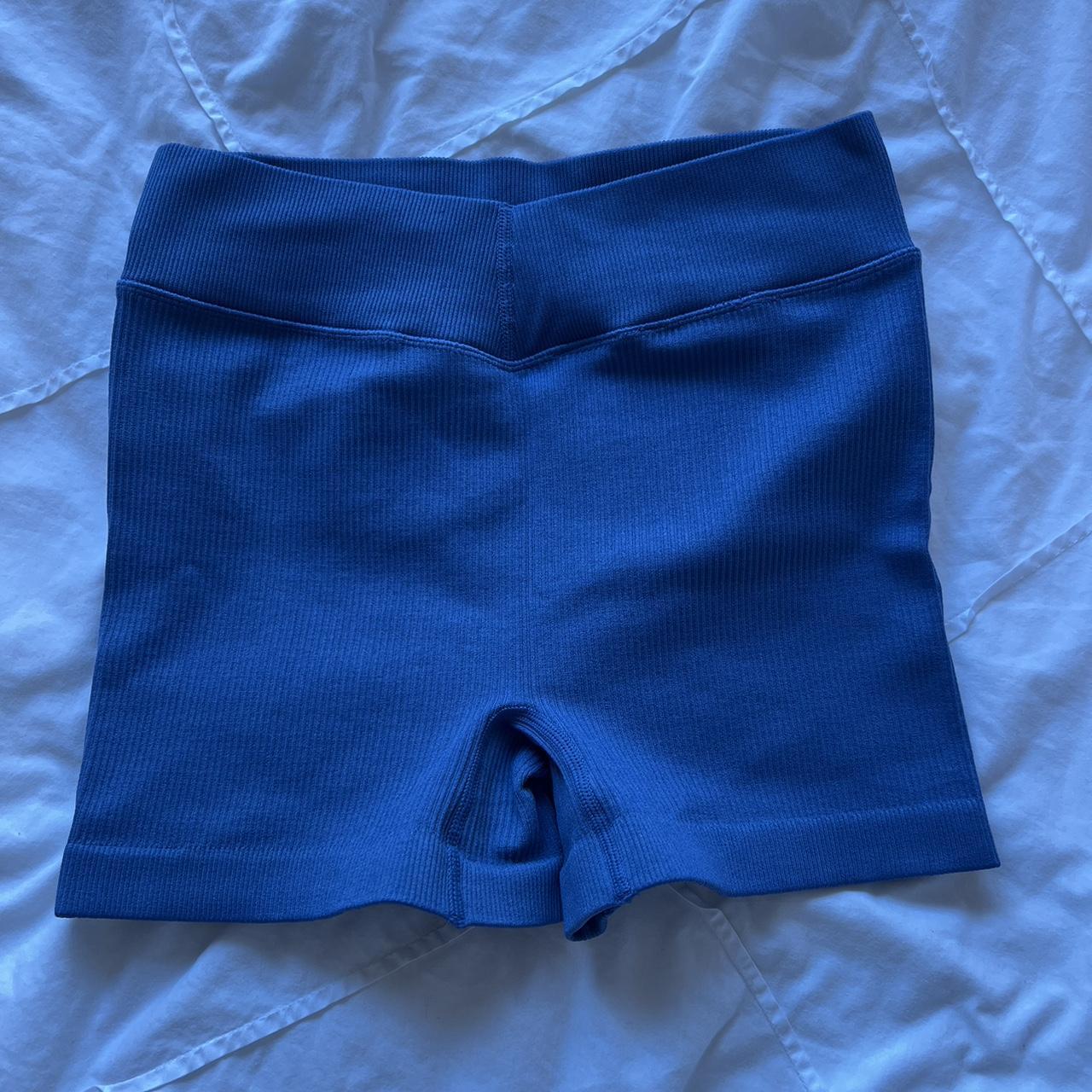 bo+tee blue workout shorts💙 -never worn -size small - Depop