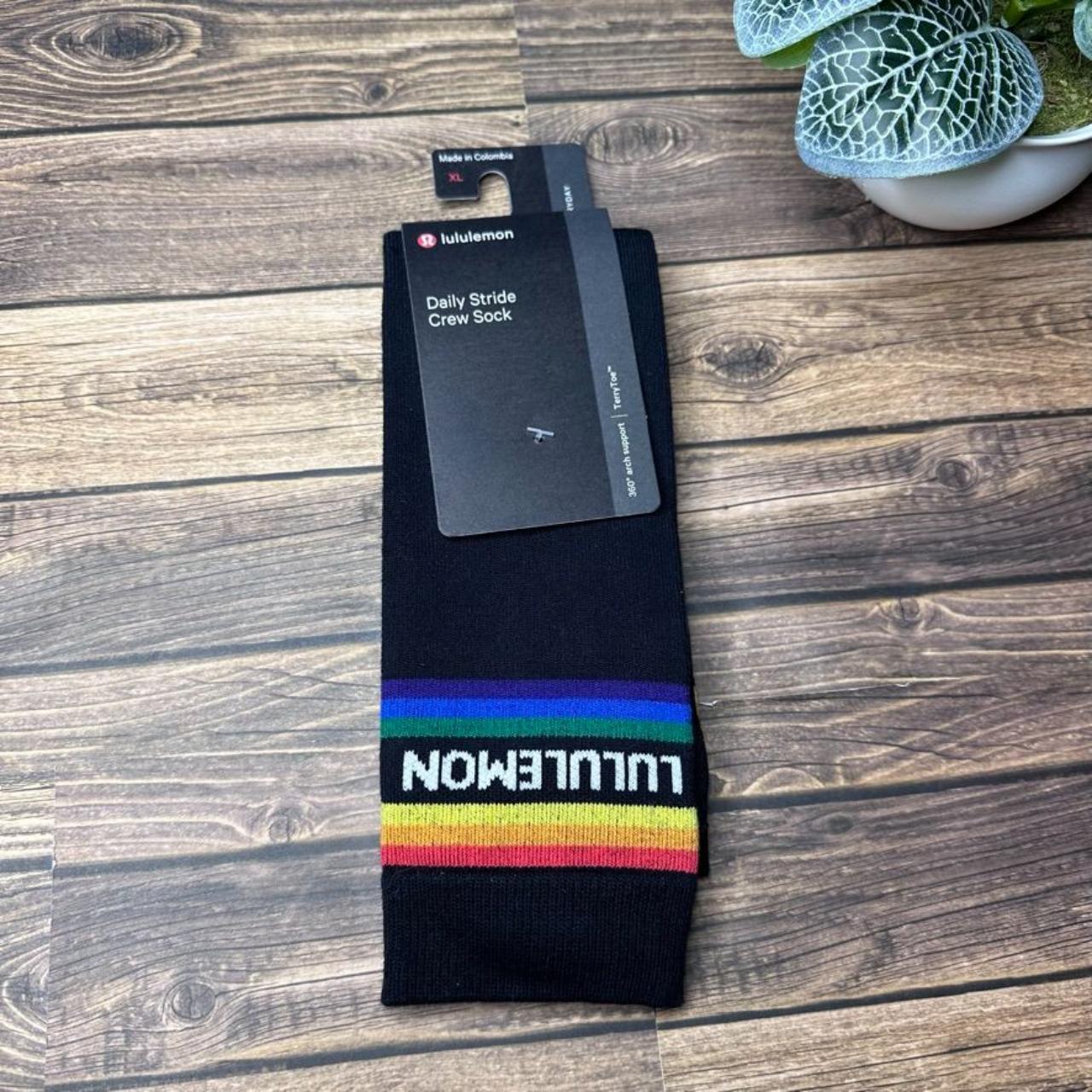 Lululemon Men's Daily Stride Crew Sock *Stripe NWT... Depop