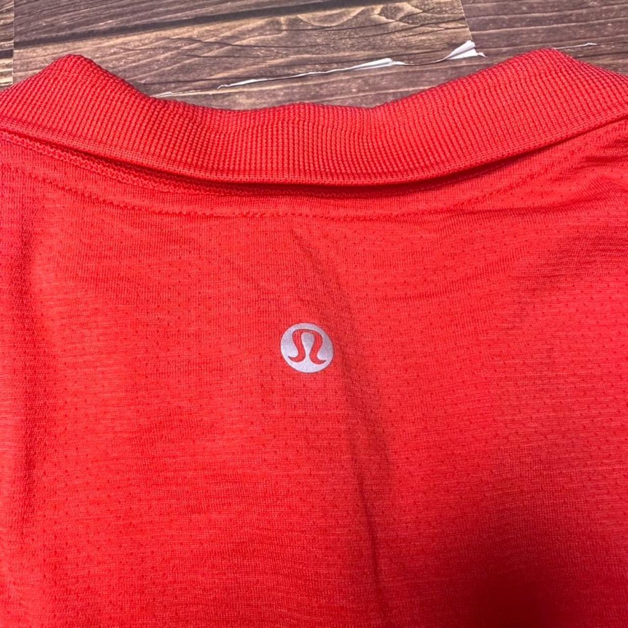 New Lululemon Swiftly Tech Relaxed-Fit Polo Shirt Hot heat red glow