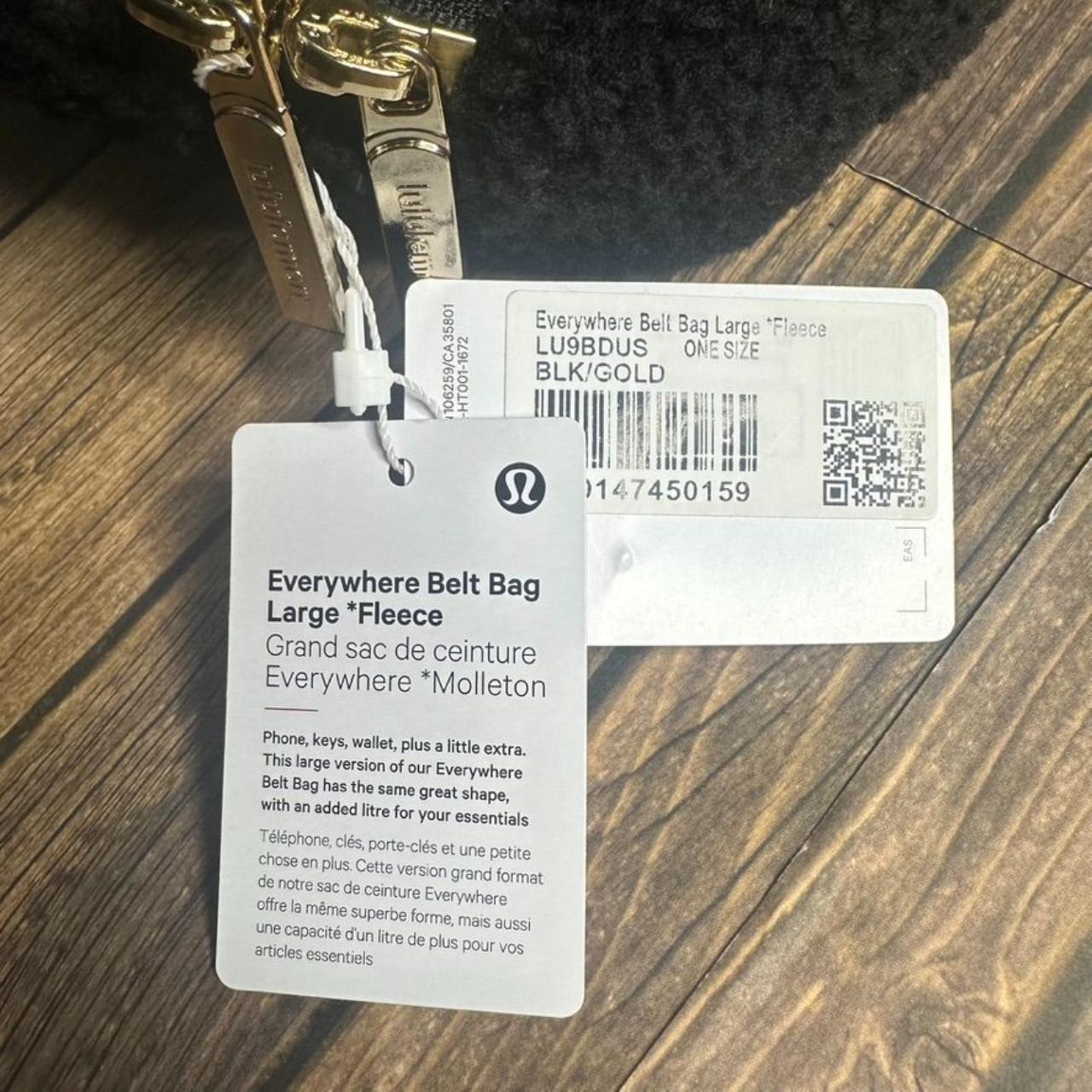 NWT Lululemon Everywhere Belt Bag in Black Large Size SOLD OUT